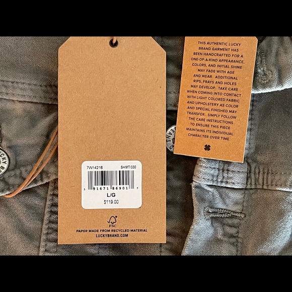 Lucky Brand Bundle (Sage Green Jacket, Jeans with matching Tee and Belt) - Picture 6 of 16